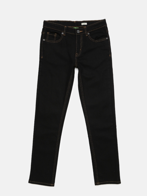 

Bossini Boys Black Slim Fit Mid-Rise Clean Look Jeans