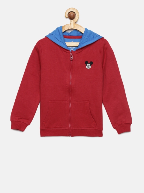 

Juniors by Lifestyle Boys Red Solid Hooded Sweatshirt