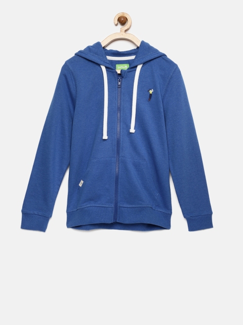 

Bossini Boys Blue Solid Hooded Sweatshirt