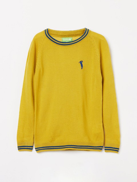 

Bossini Boys Yellow Solid Sweater