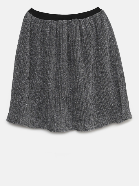 

Fame Forever by Lifestyle Girls Metallic Solid A-Line Skirt