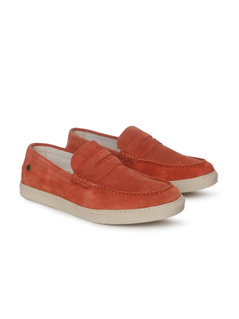 

Jack & Jones Men Red JFW MILANO Suede Slip-On Sneakers