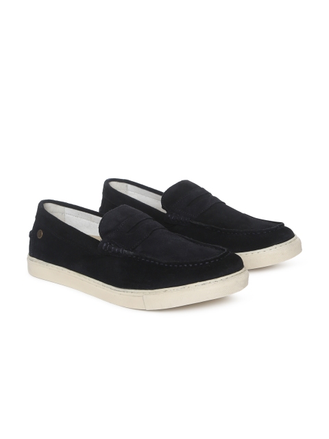 

Jack & Jones Men Navy Blue JFW MILANO IN Suede Slip-On Sneakers