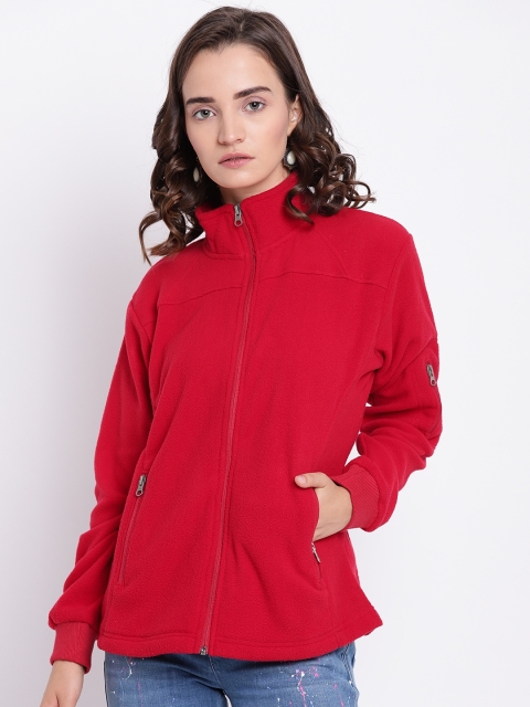 

Cayman Women Red Solid Sweatshirt
