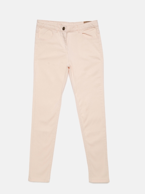 

Bossini Girls Beige Regular Fit Solid Regular Trousers