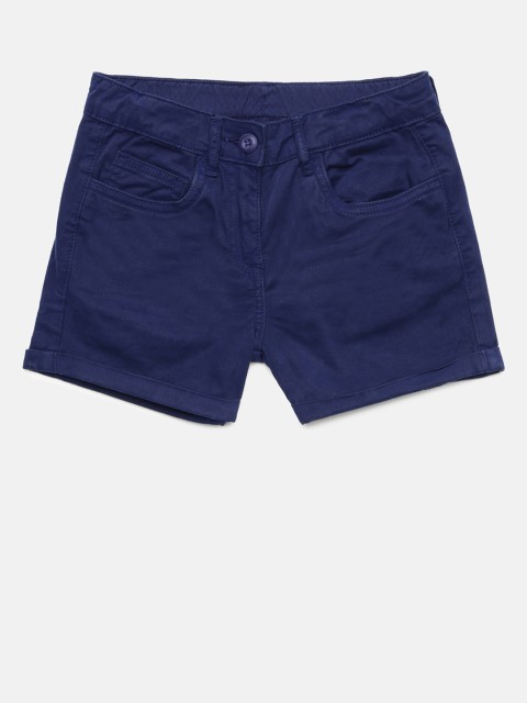 

Bossini Girls Navy Blue Solid Regular Fit Regular Shorts