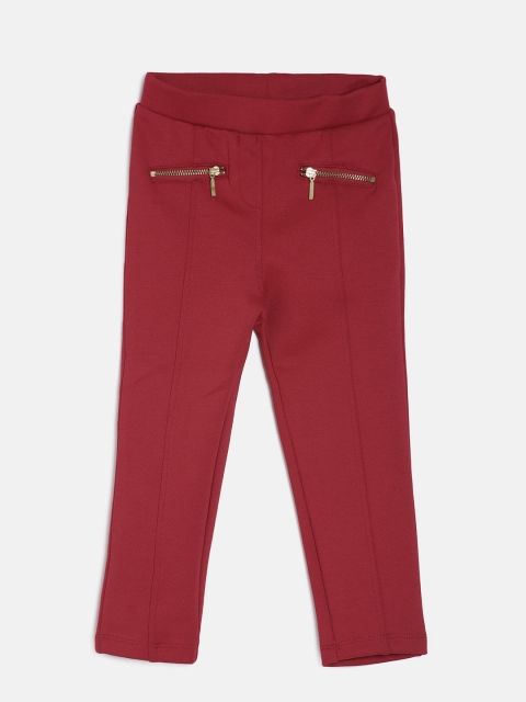 

Juniors by Lifestyle Girls Red Solid Treggings
