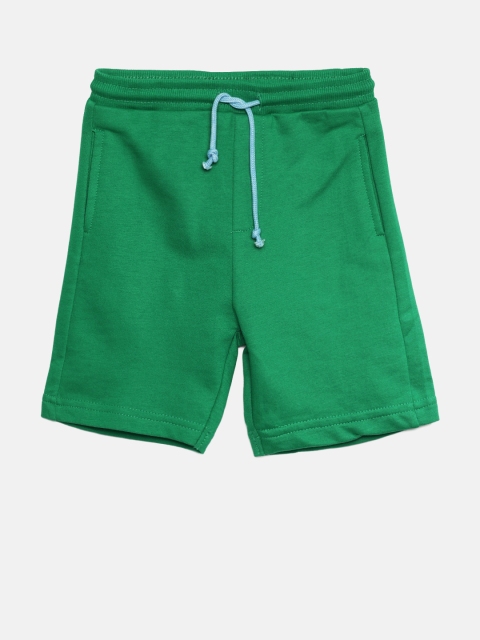 

Juniors by Lifestyle Boys Green Solid Regular Fit Shorts