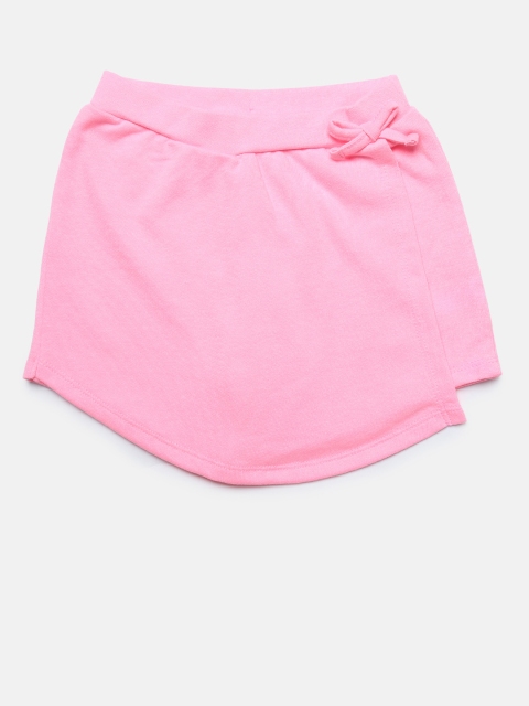

Juniors by Lifestyle Girls Pink Solid Regular Fit Skorts