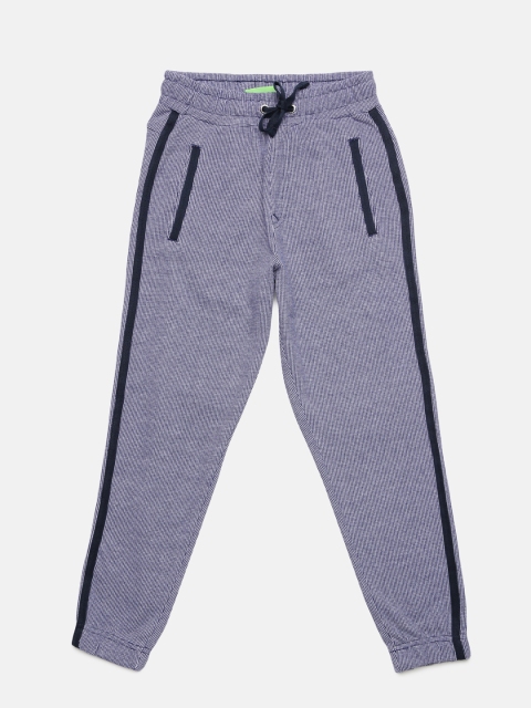 

Bossini Boys Navy Blue Self Design Joggers