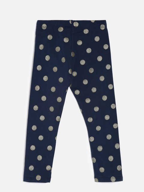 

Juniors by Lifestyle Girls Navy Blue Printed Leggings