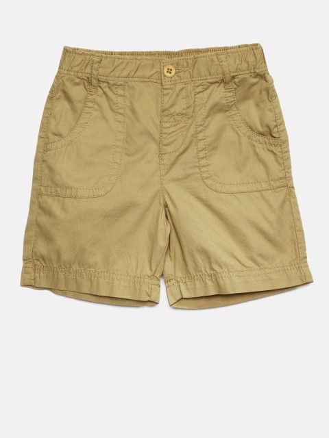 

Juniors by Lifestyle Boys Khaki Solid Regular Fit Shorts
