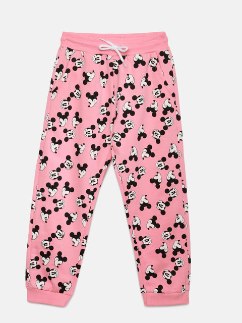 

Juniors by Lifestyle Girls Pink Printed Joggers