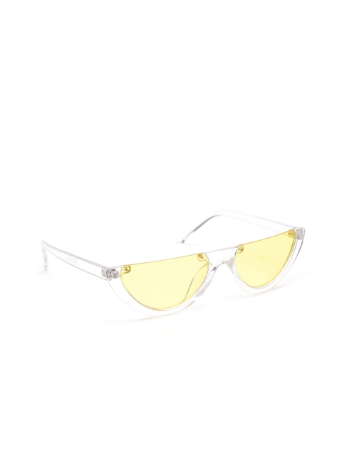 

Bellofox Women Half-Rim Cateye Sunglasses BS1407, Yellow