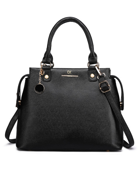 

Diana Korr Black Solid Handheld Bag