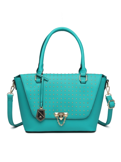 

Diana Korr Turquoise Blue Embellished Handheld Bag