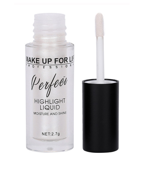 

MAKE UP FOR LIFE Silver Perfect Highlight Liquid-01 Highlighter 2.7 gm