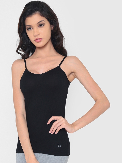 

laavian Women Black Solid Two-way style Camisole Top DOGI137BLACK