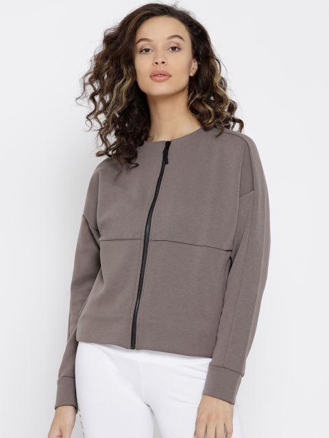 

Reebok Mauve Training Supply Full-Zip Coverup Sweatshirt