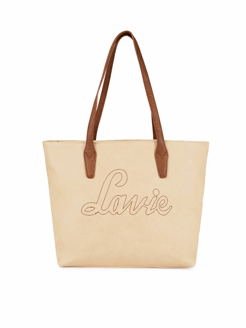 

Lavie Beige Solid Shoulder Bag