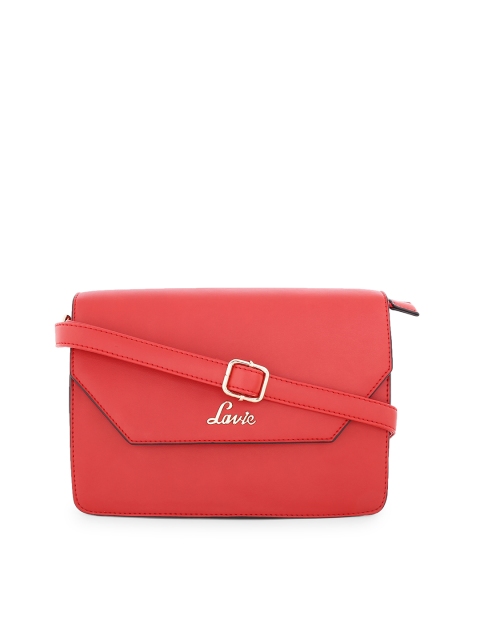 

Lavie Red Solid Sling Bag