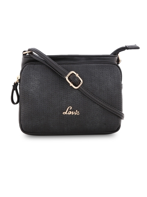 

Lavie Black Textured Sling Bag