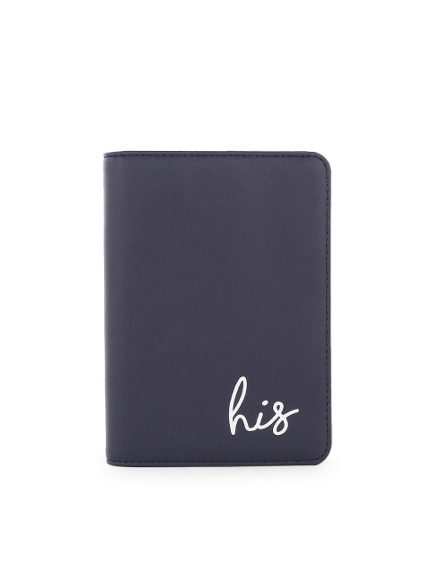 

Lavie Women Navy Blue Solid Card Holder