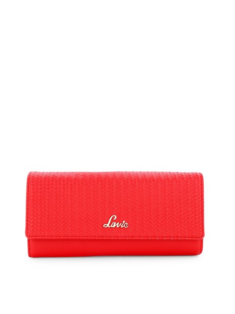 

Lavie Women Red Solid Two Fold Wallet