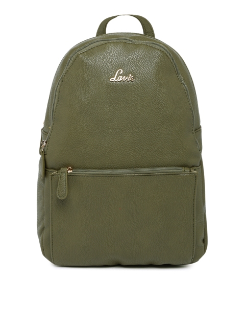 

Lavie Women Green Solid Backpack