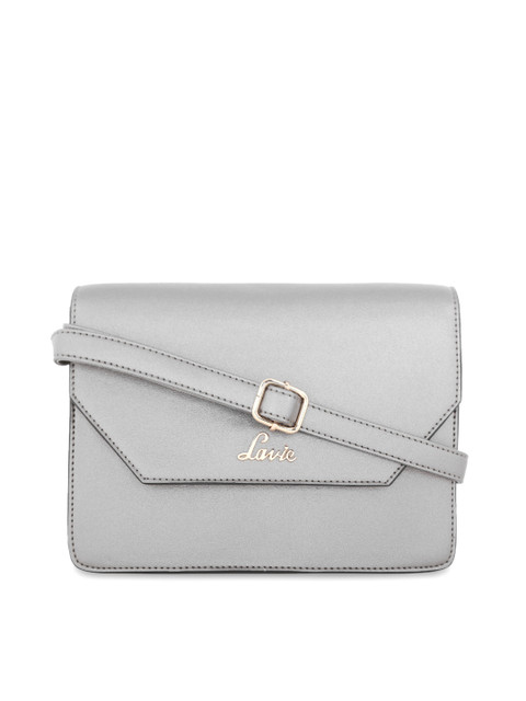 

Lavie Silver Solid Sling Bag