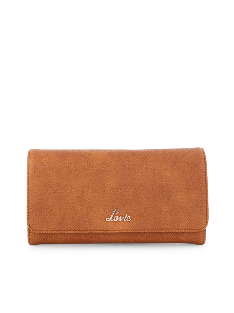 

Lavie Women Tan Textured Two Fold Wallet
