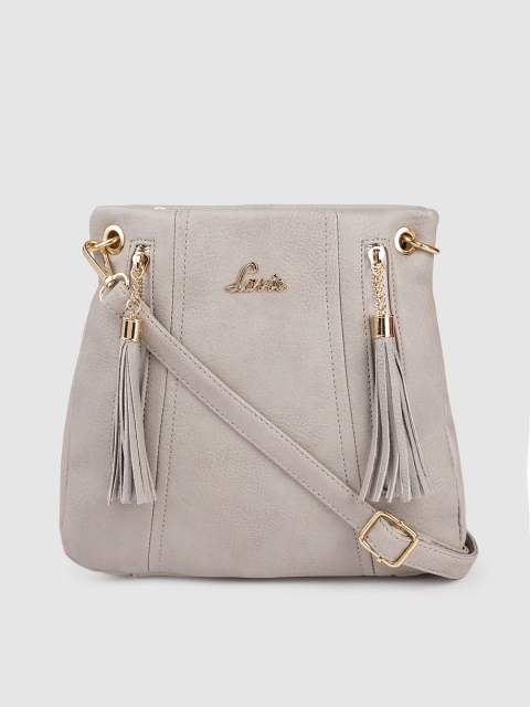 

Lavie Grey Solid Sling Bag