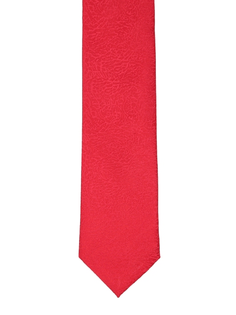 

Van Heusen Red Woven Design Broad Tie