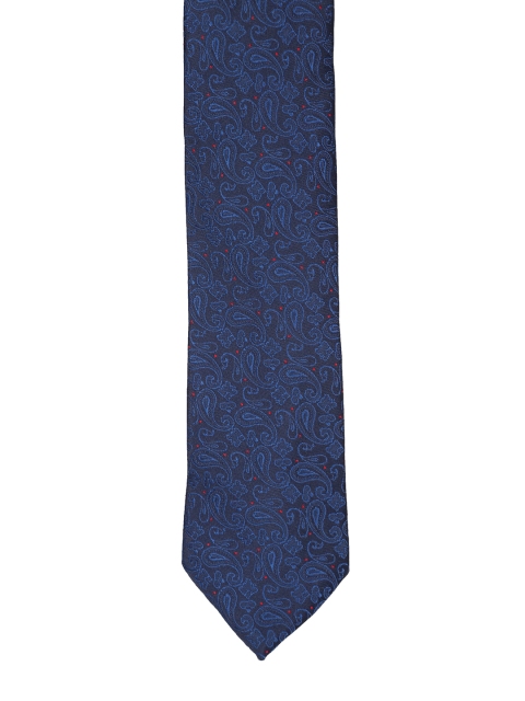

Van Heusen Navy Blue Woven Design Broad Tie