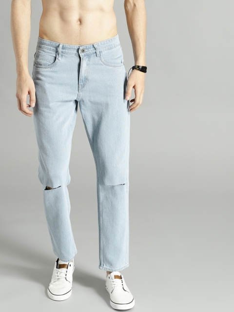 

Roadster Men Blue Slim Fit Mid-Rise Slash Knee Jeans
