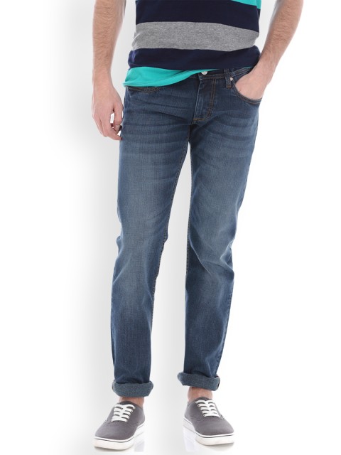 

Basics Men Blue Skinny Fit Low-Rise Clean Look Stretchable Jeans