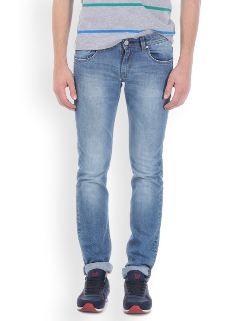

Basics Men Blue Slim Fit Low-Rise Clean Look Stretchable Jeans