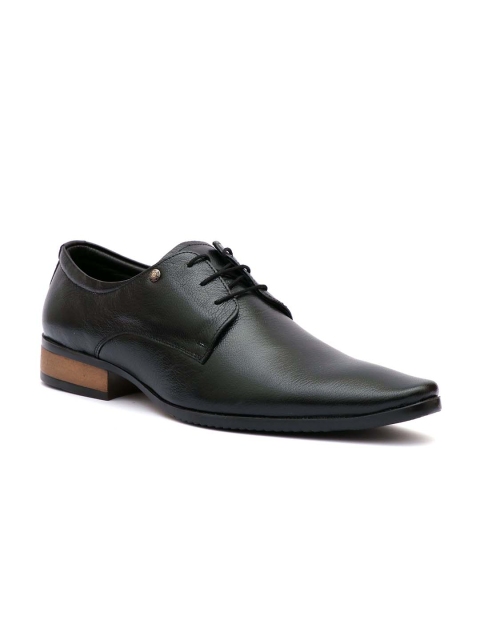 

Hitz Men Black Leather Formal Derbys