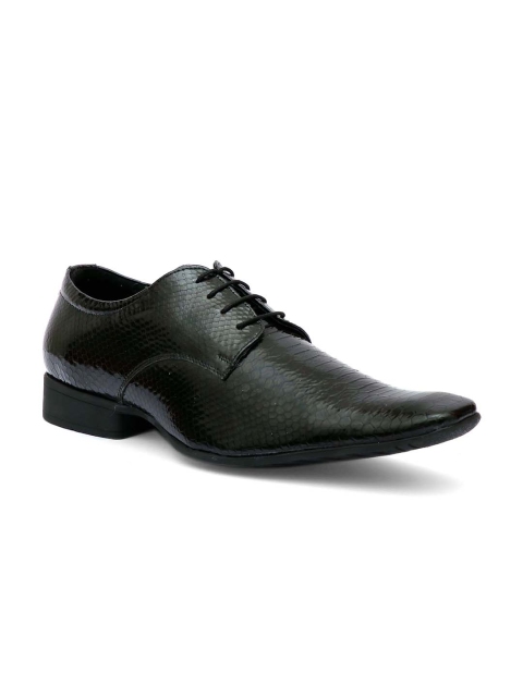 

Hitz Men Black Leather Formal Derbys