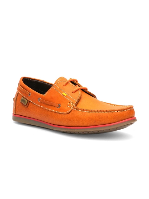 

Hitz Men Tan Textured Boat Shoes