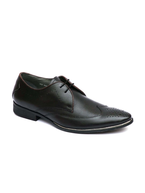 

Hitz Men Black Leather Formal Derbys