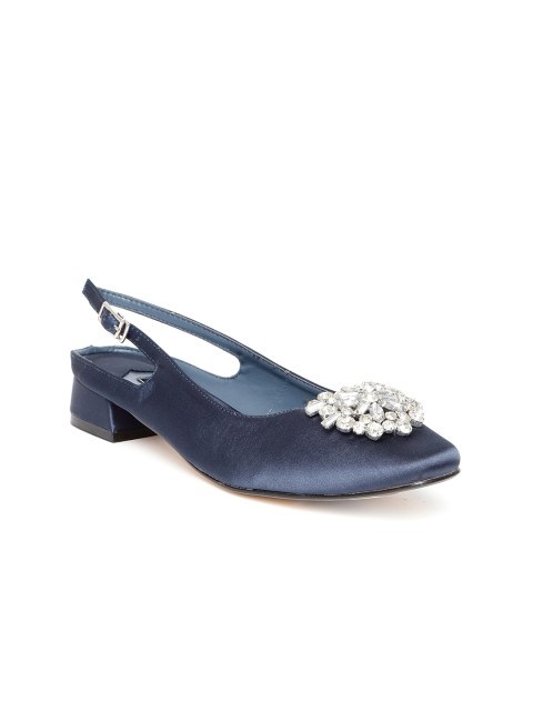 

Van Heusen Women Navy Blue Pumps with Embellished Detail