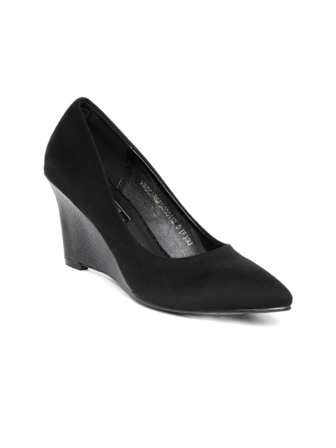 

Van Heusen Women Black Solid Pumps