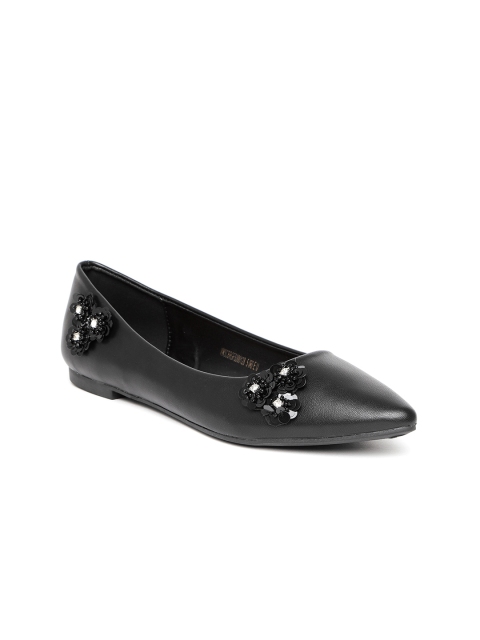 

Van Heusen Women Black Solid Synthetic Ballerinas