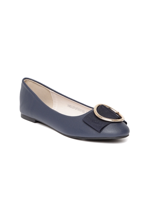 

Van Heusen Women Navy Blue Solid Ballerinas