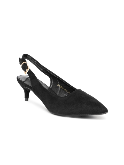 

Van Heusen Women Black Solid Pumps