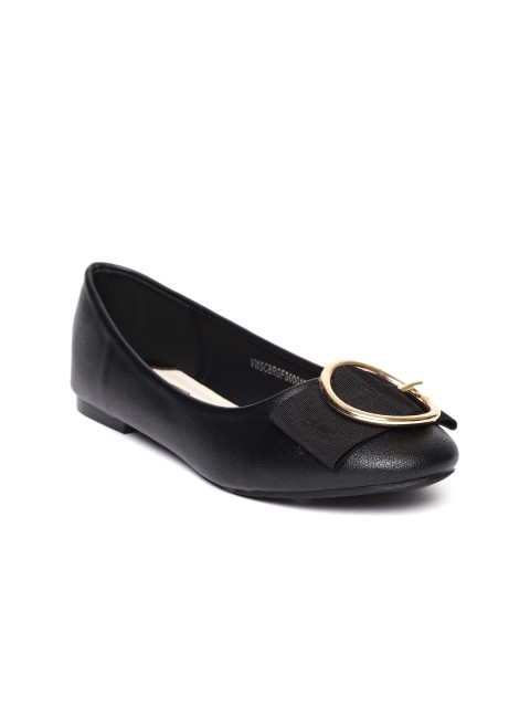 

Van Heusen Women Black Solid Ballerinas