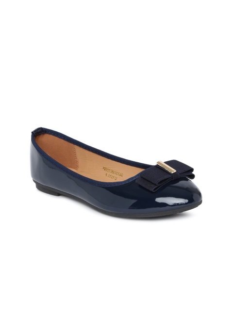 

Van Heusen Women Navy Blue Solid Synthetic Ballerinas