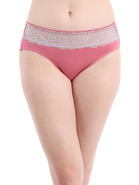 

Clovia Women Pink Solid Bikini Brief PN2658P22XL