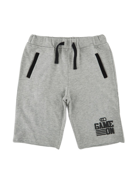 

Ajile by Pantaloons Boys Grey Melange Printed Regular Fit Regular Shorts